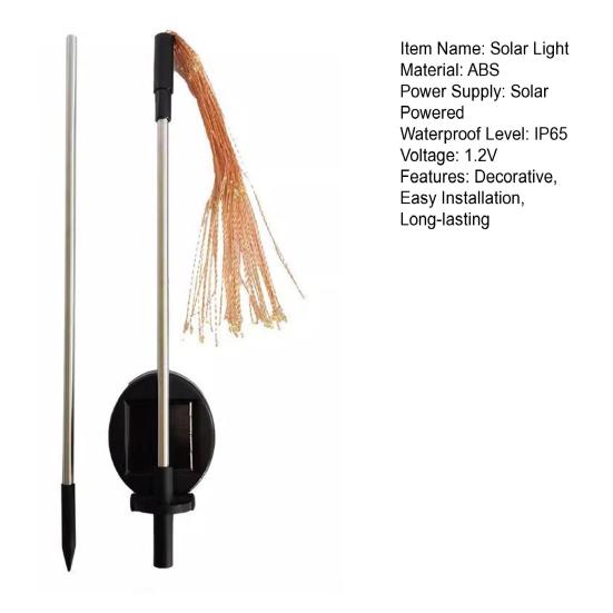 Solar Dandelion Garden Light, Outdoor Solar Powered Dandelion Lamp with Stake, Waterproof Solar Pathway Light for Yard Lawn