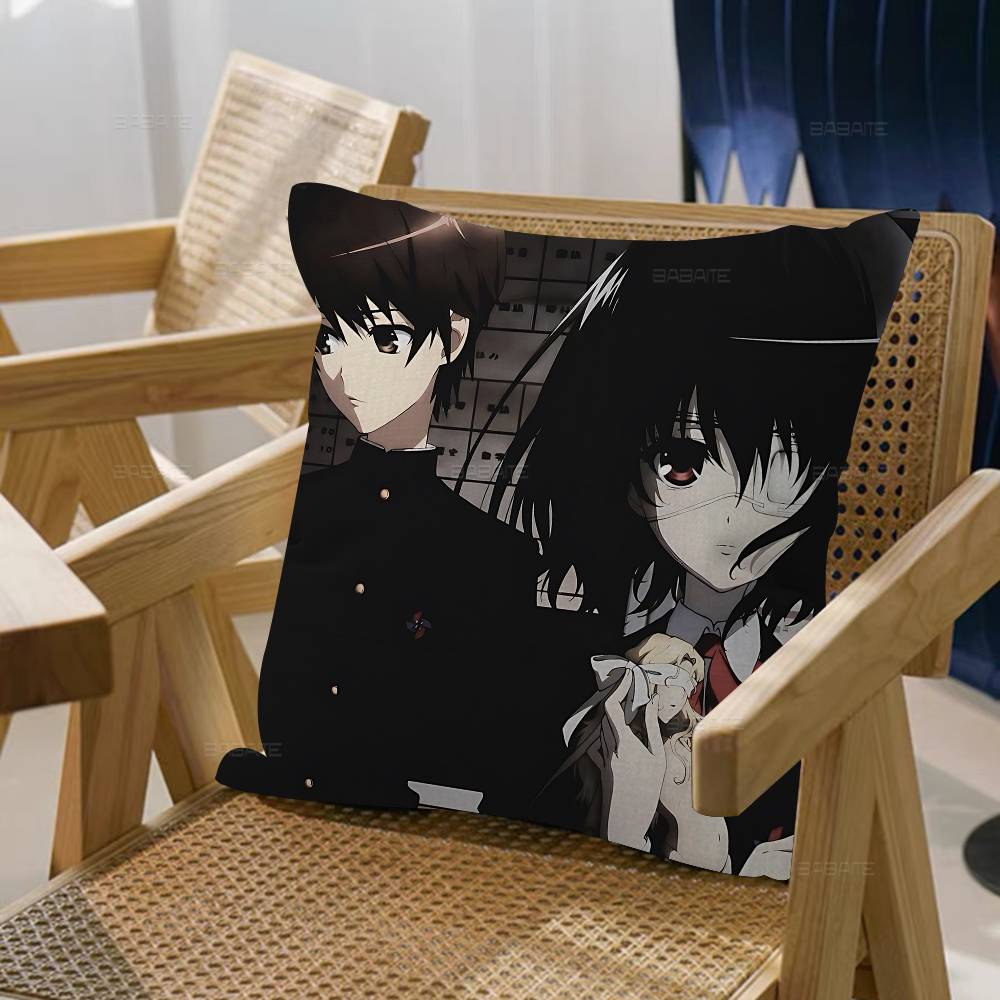 Japanese Horror Anime Another Pillowcase Toon Gift Cushion Cover Bedroom Home Sofa Chair Seat Decor Pillow Case