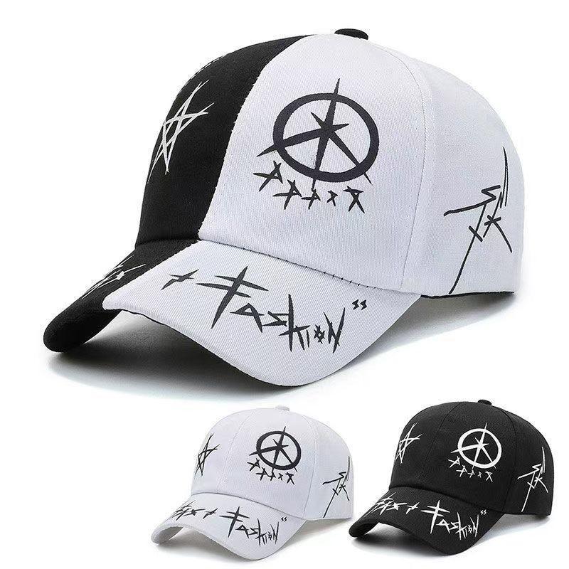Fashionable Adjustable Baseball Cap With Unique Geometric Print For All Seasons And Casual Outfits