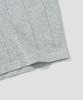 AGOD V-Neck Collared Short-Sleeve Shirt Knit [Heather Grey]