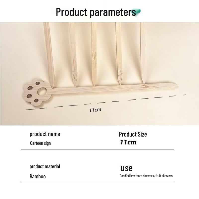 Hengsheng Mini Cartoon Fruit Bamboo Skewers