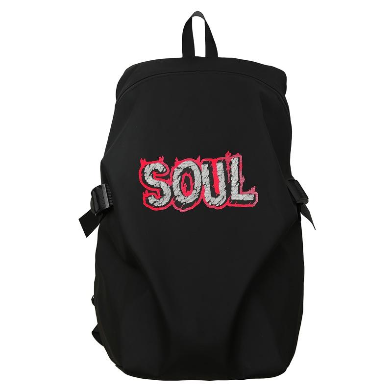 

School bag Female college student High school student Junior high school student Large capacity simple computer backpack Male travel backpack чёрный