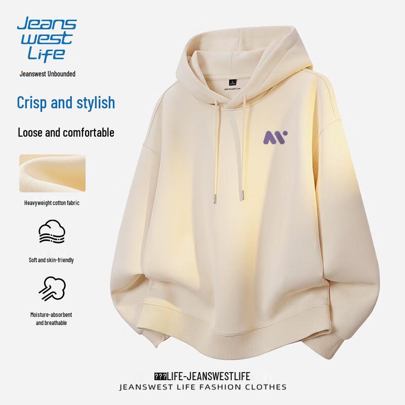 JEANSWEST LIFE Мужская повседневная толстовка с капюшоном L