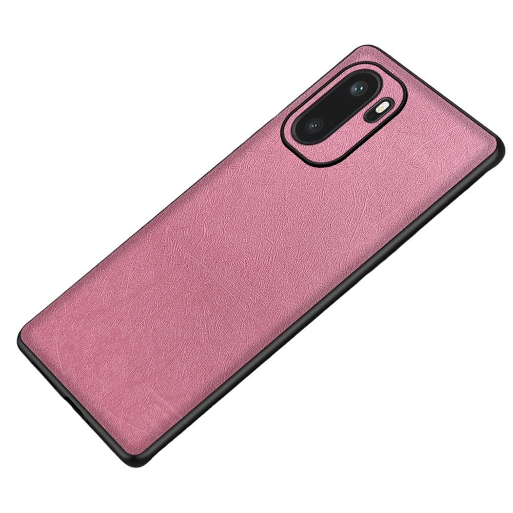 For OnePlus Ace 6 5G Case Silk-Textured PU Leather Coated PC TPU Protective Phone Back Cover