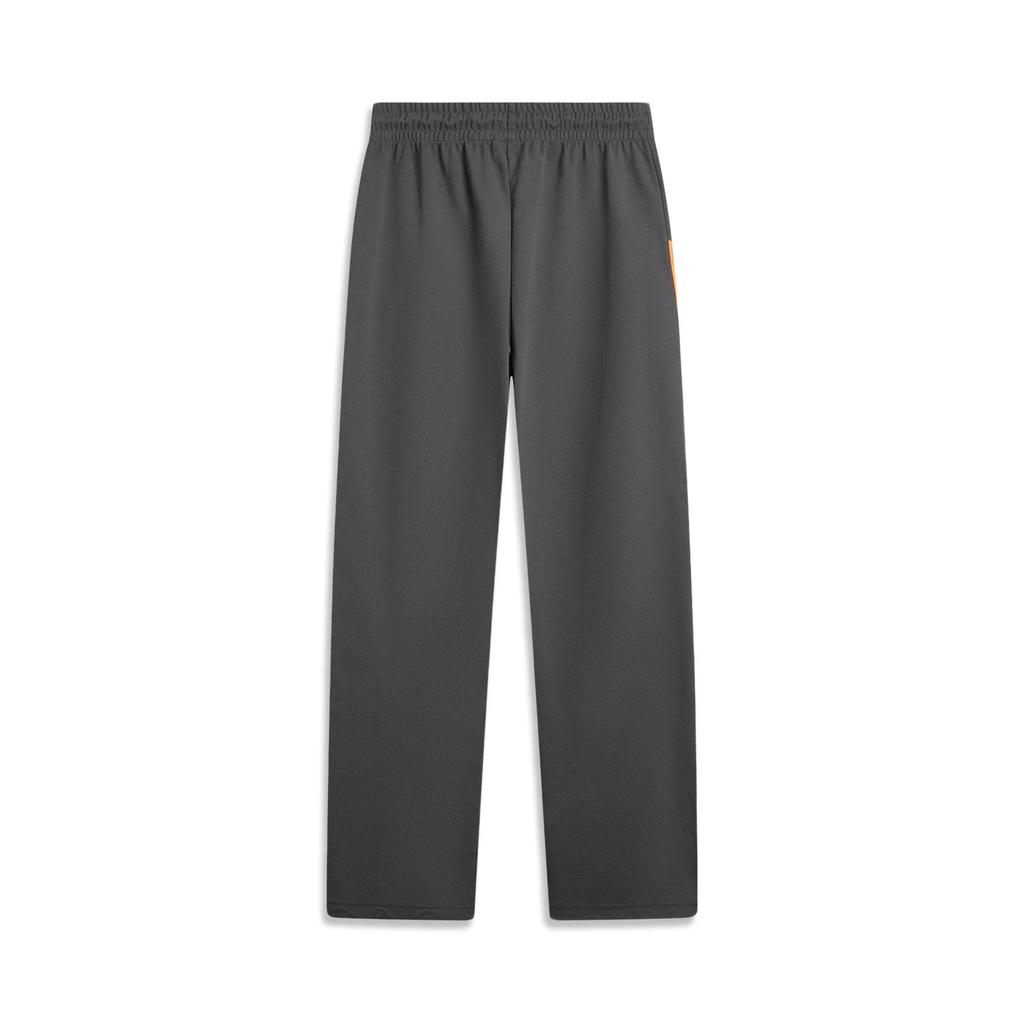 Li Ning Basketball Series Bad Five Striped Mid-Waist Drawstring Breathable Versatile Straight Leg Casual Pants Men bottoms AKLVA95-1