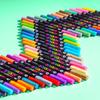 48/24/1 Colors, Dual Head Dual Color, Waterproof, Non-toxic, Odorless, Marker Pen, Office Supplies, Book Markers, Hand Drawn