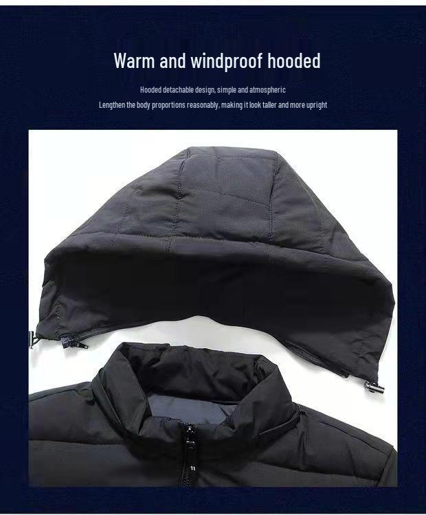 Pánská zimní bunda s bavlněnou výplní, odolná proti chladu do -40 °C, nadměrná velikost, volný střih, nová kolekce 2025