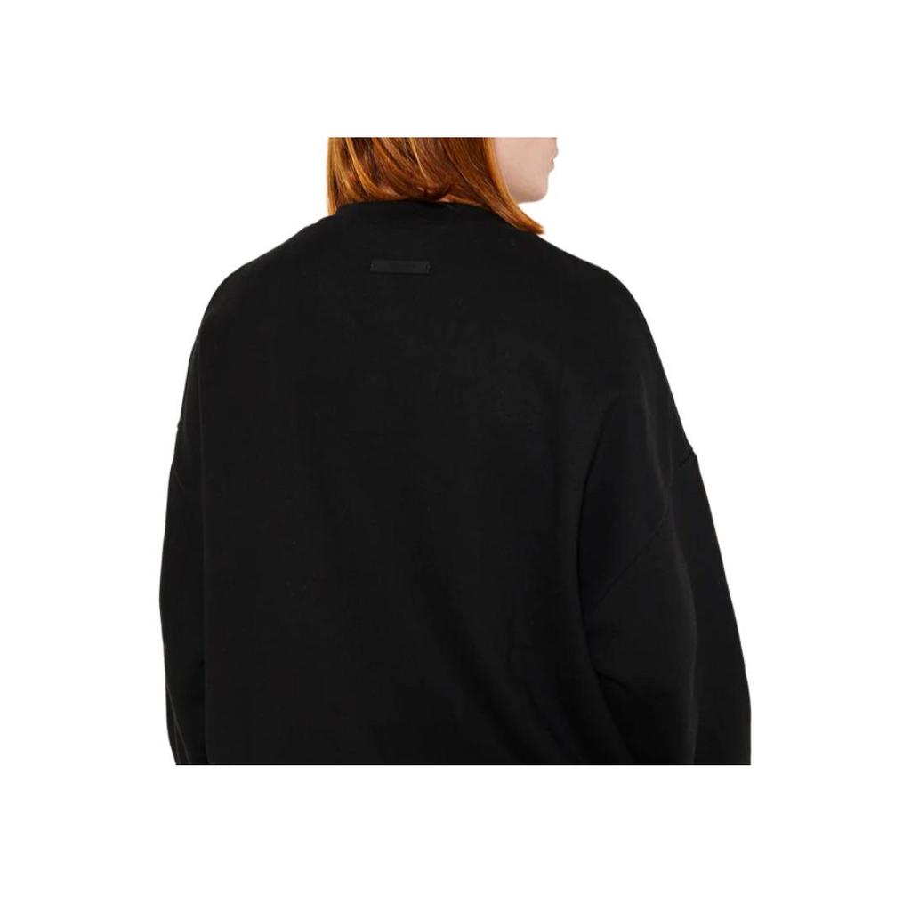 Fear of God Essentials Fleece Crewneck Black Men Tops 192BT246260F