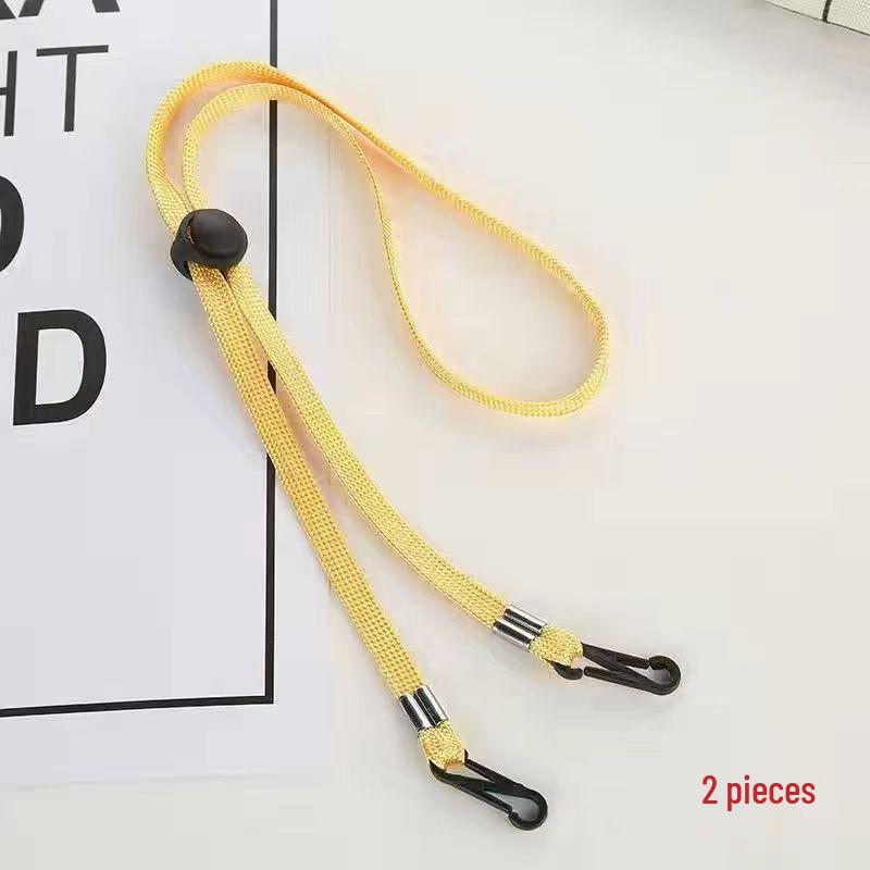 Adjustable Windproof Hat Cord with Mask Lanyard