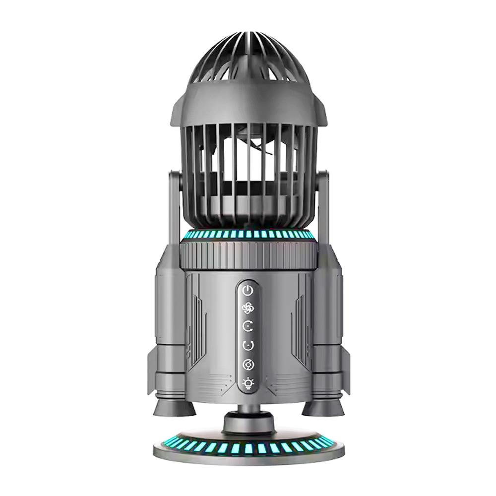 Portable Mini USB Rechargeable Cooling Fan Handheld Desktop Fan for Home Office Travel with Manual Power Source for Outdoor Use