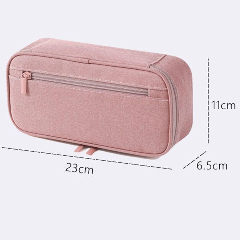 Large Capacity Student Stationary Boxes Double Zipper Pencil Case Pen Bag  Stationery Organizer