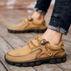 Autumn and Winter New Retro Outdoor Casual Men's Shoes Large Size 48 Sewn Small Leather Shoes Men's Comfort