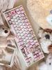 MAIMOOO Pink And Brown Keycaps Cute Cherry Soa Profile Pbt For Ajazz/Aula Custom Mechanical Keyboards Keycap