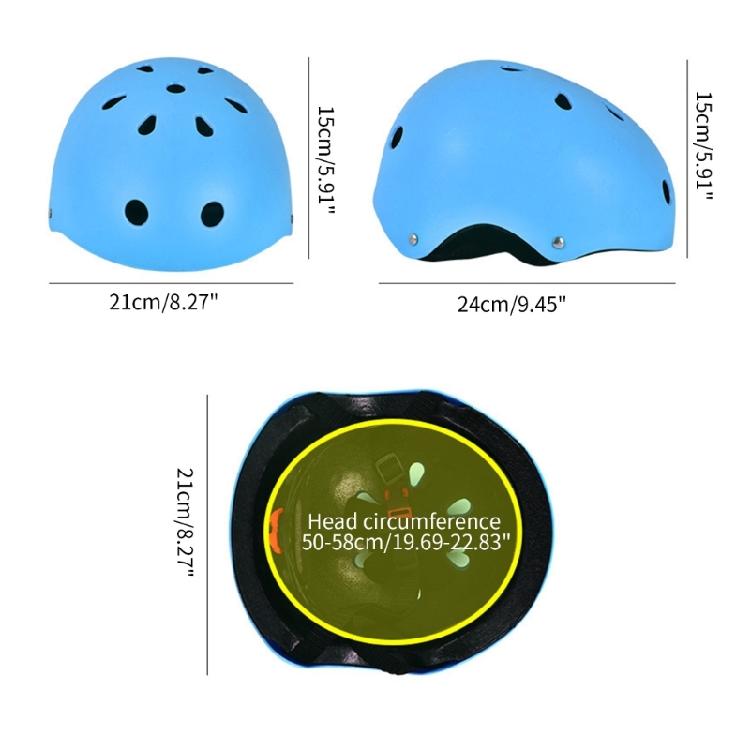 Set di Protezioni Sportive da Esterno 7 in 1 per Bambini: Ginocchiere, Parapolsi, Attrezzatura per Pattinaggio a Rotelle