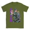 T-shirt Grafiche Stampate Anime JOJO's Bizarre Adventure per Uomo Donna Jutaro kujo 100% Cotone T-Shirt Abbigliamento