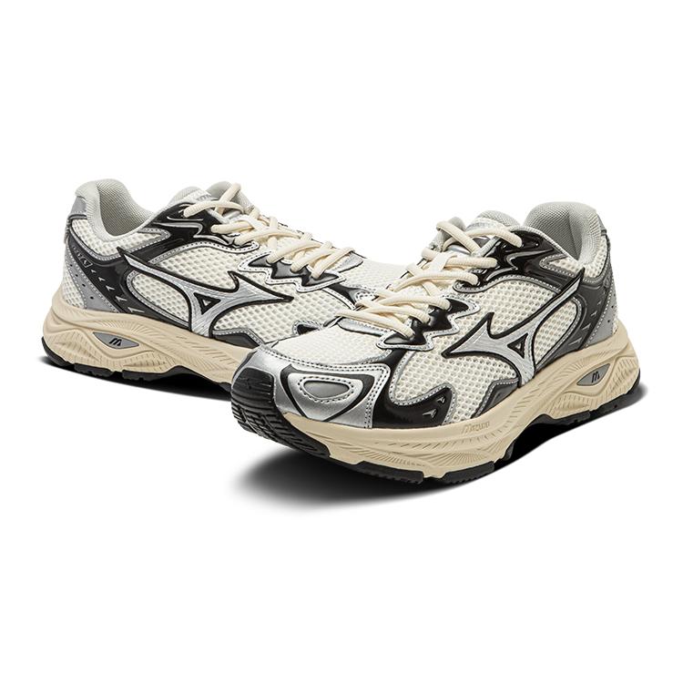 Mizuno Oarism X  Racer S Breathable Non-Slip Low-Top Running Shoes Unisex Running Shoes Beige Black D1GH243601