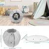 1pcs Funny Collapsible Breathable Pet Bed Cat Kennel Cave Tunnel Semi-enclosed Creative Cat Mat Supplies For Cats