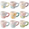 Hand Painted Ceramic Breakfast Cup Gourd Shape Coffee Mug Creative Oat Bowl Mug  Holiday Gift