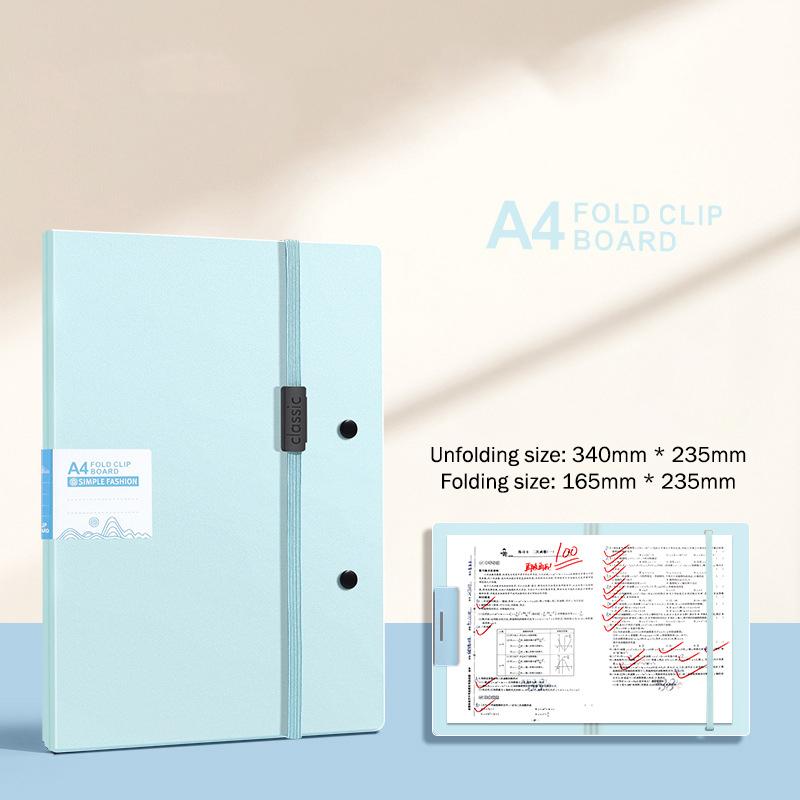 Foldable Folders A4 To A5 Folder A4 Folding Board Student Test Paper Storage Folder Organize Folder File Contract Folder