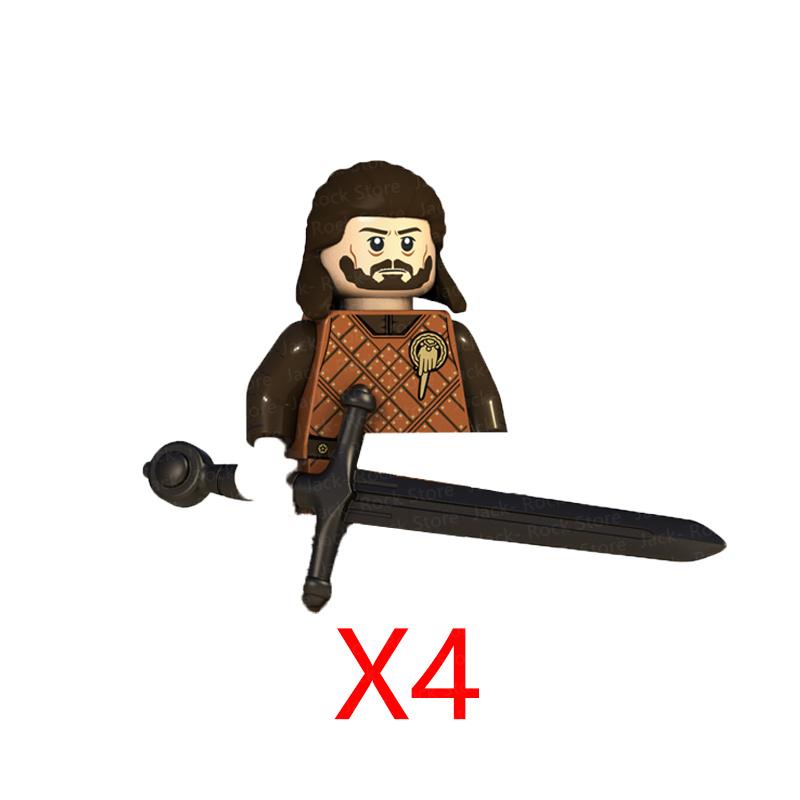 Military Building Blocks Solider Figures Gifts Toys Movie Science Fiction Series Medieval Knight Legion Weapons Shield Flag MOC