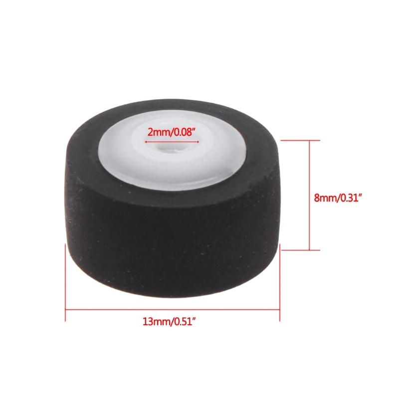Compact Cassette Belt Pulley Pinch Roller for Tape Recorders Smooth Operation Rubber Cassette Wheel Belt Pulley Pressure