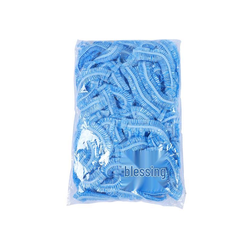

Extra Large Thick Waterproof Disposable Shower Cap with Elastic for Hotels and Guest Houses 100 pcs/pack