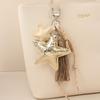 Style Star Pendant Keychain With Alloy Chain For Fashionable Bag Decor