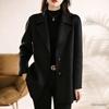 Stylish Woolen Coat with Doll Collar - Regular Fit for Spring, Autumn, and Winter