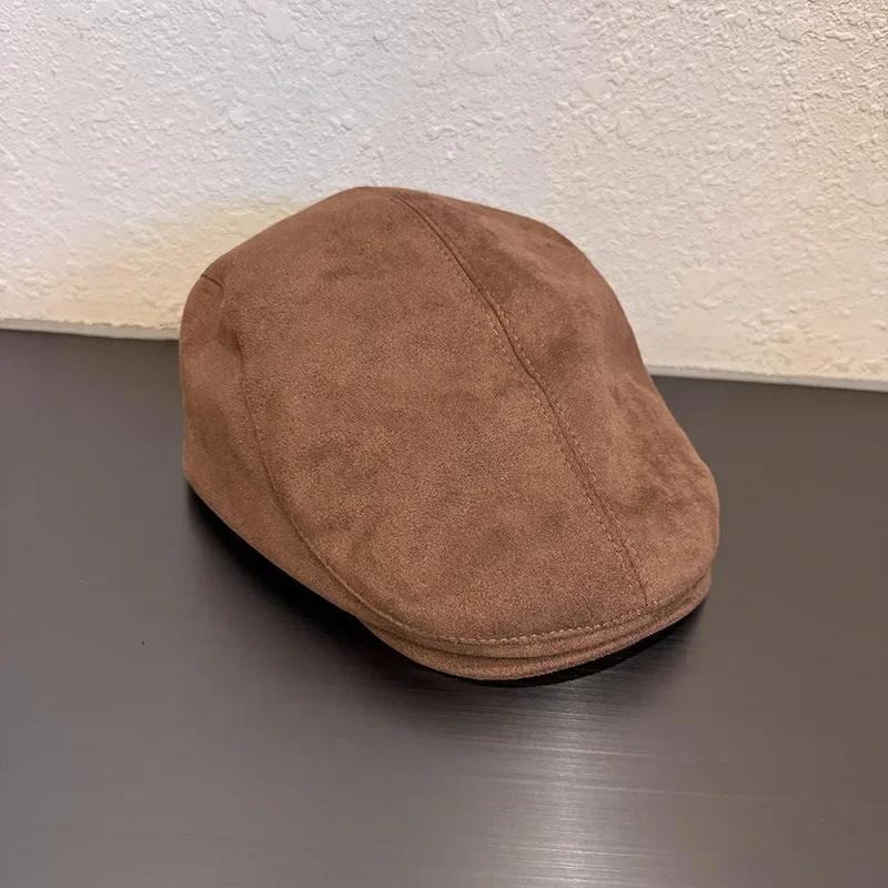 Color Solid Fashion Duckbill Hat With Breathable Suede Fabric For Casual Women