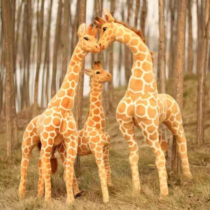 Favorite Toy Unisex Kids Giraffe 50-120Cm Giant Simulation Plush Toy Large Size Real Life Stuffed Animals Plushies Pillow Dolls Soft Kids Toys Home Decor