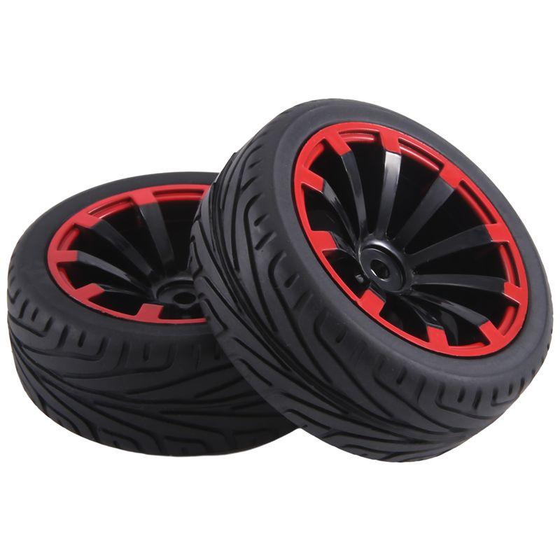 A71Z 4 szt. 12 mm sześciokątne felgi i opony gumowe o średnicy zewnętrznej 2,59 cala do samochodu RC 1/10 On-Road Touring