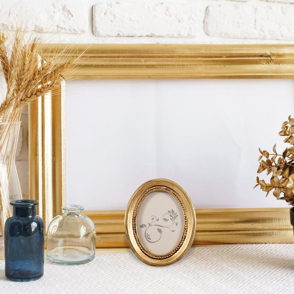 Ramka na zdjęcia Vintage Decor Mały obraz Europejski styl Wyświetlacz żywiczny Ściana Biurko dla dziecka