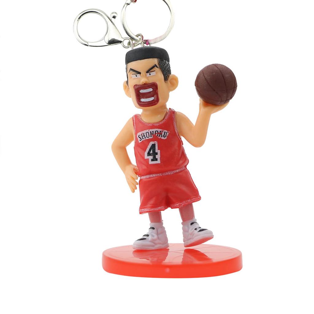[Mprocen] Slam Dunk Keychain Set of 5 Slam Dunk Rukawa Kaede Mitsui Hisashi Miyagi Ryota Akagi Takenori Sakuragi Hanamichi Keychain Pendant Cute Bag