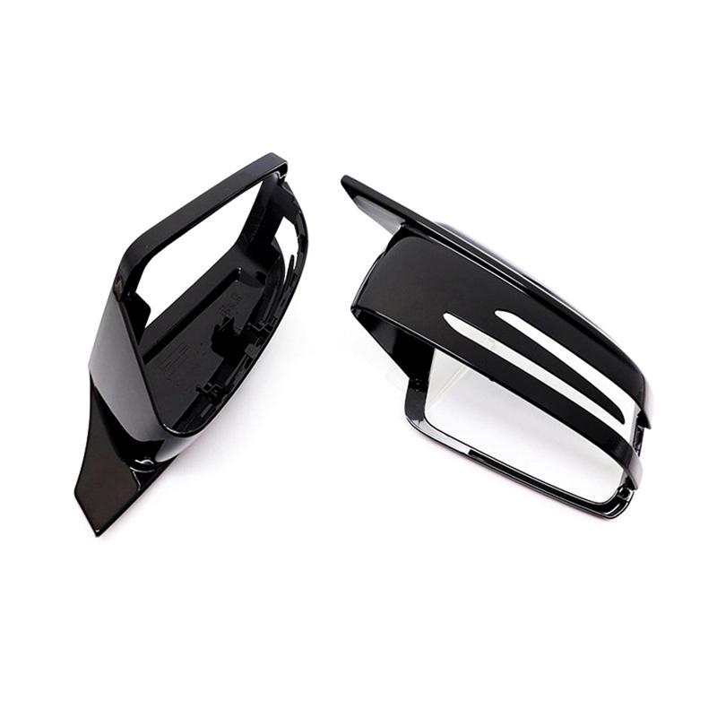 

For Mercedes Benz A B C E S CLA GLA Class W176 W246 W212 W204 Side Mirror Cover Rear View Mirror Trim Accessories-A87Q Bright Black