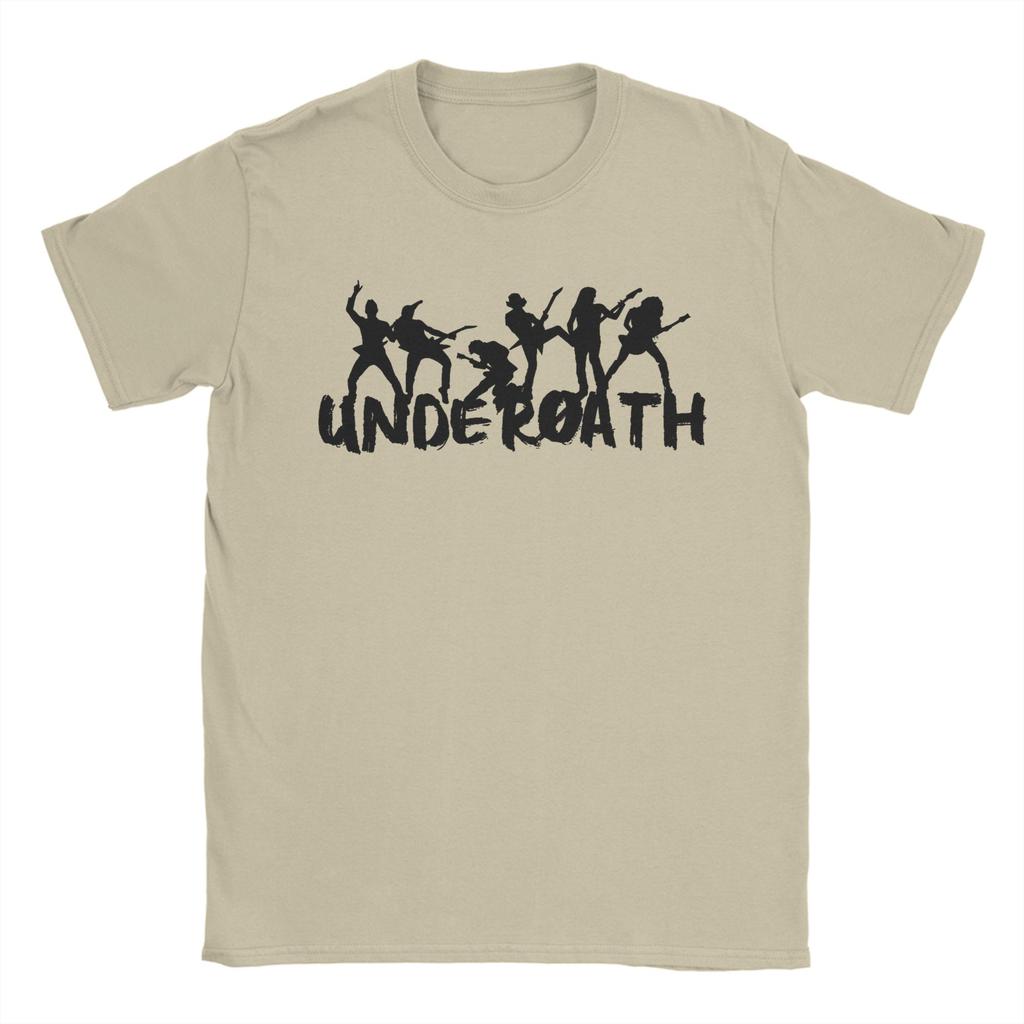 Crazy Underoath Band T-Shirt Men O Neck Pure Cotton T Shirt  Short Sleeve Tee Shirt Gift Idea Clothing