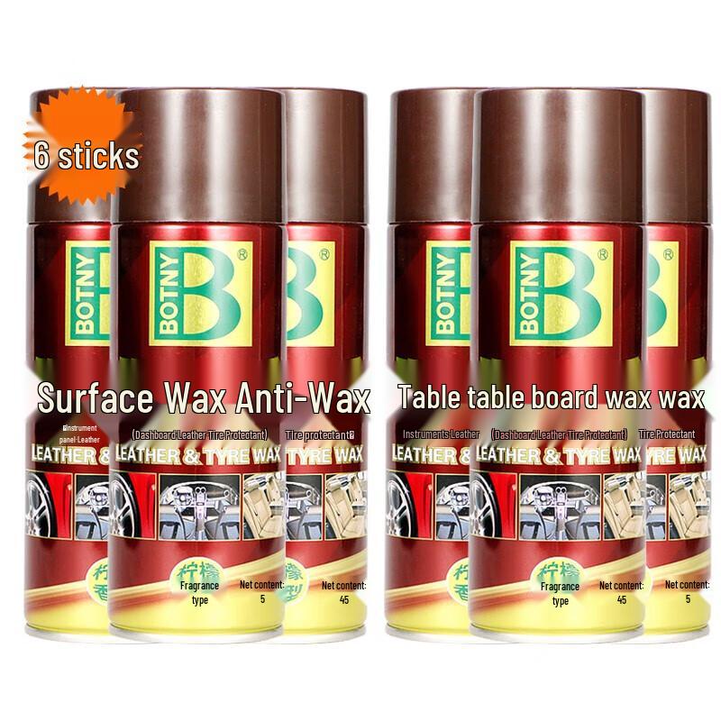 Baoshili Lemon Scent Car Interior Wax & Cleaner (12-Pack)