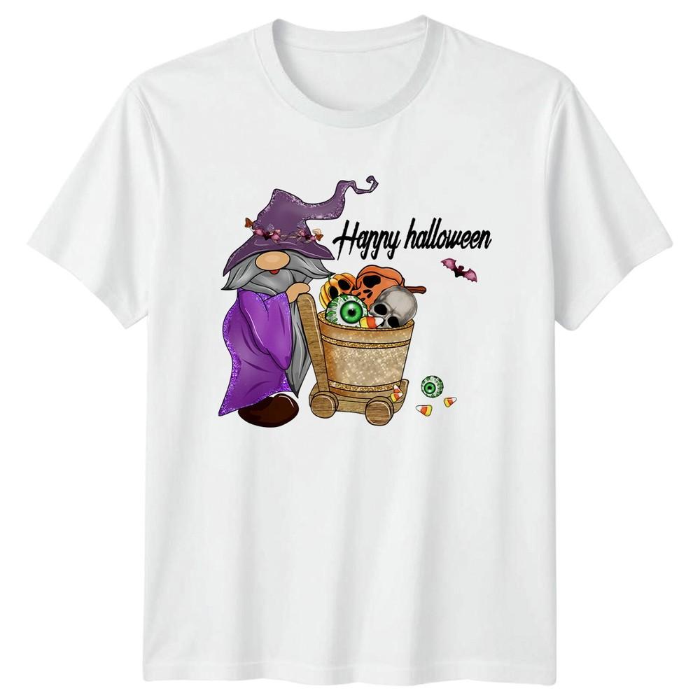 Happy Halloween TShirt Gnome Wizard Halloween Gift For Him And Her S