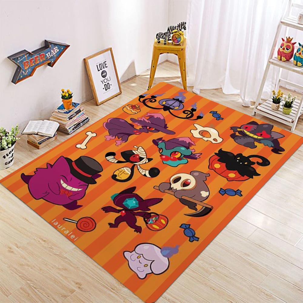 

Ковер с принтом Покемона Пикачу Мультяшный коврик для спальни Инс Коврик для детской комнаты Прикроватный коврик Аниме Дом Гостиная Простой коврик для пола 40x60cm