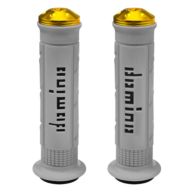 

7/8 22 24 мм мотоциклетные ручки руль для универсального питбайка мотокросс мотоцикл резиновый гель домино ручка 5 цветов серый