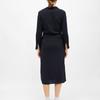 Robe bleu marine rheda col V Femme LA PETITE ETOILE