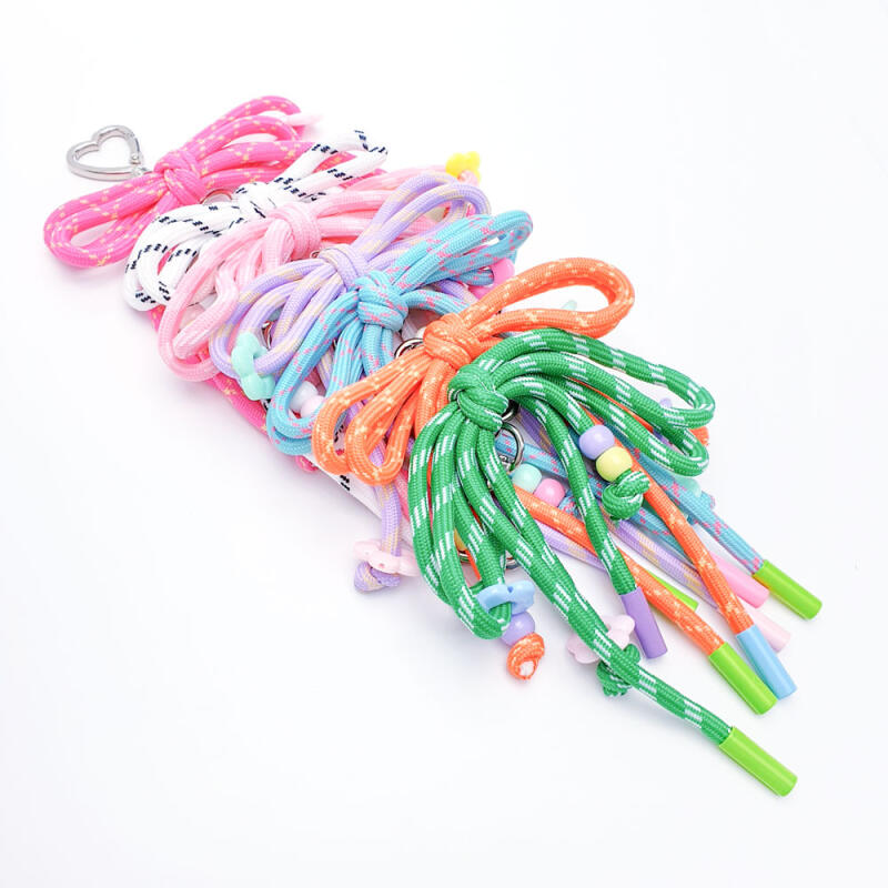 Heart Loop Ribbon Knot Strap Keyring Key Holder orange