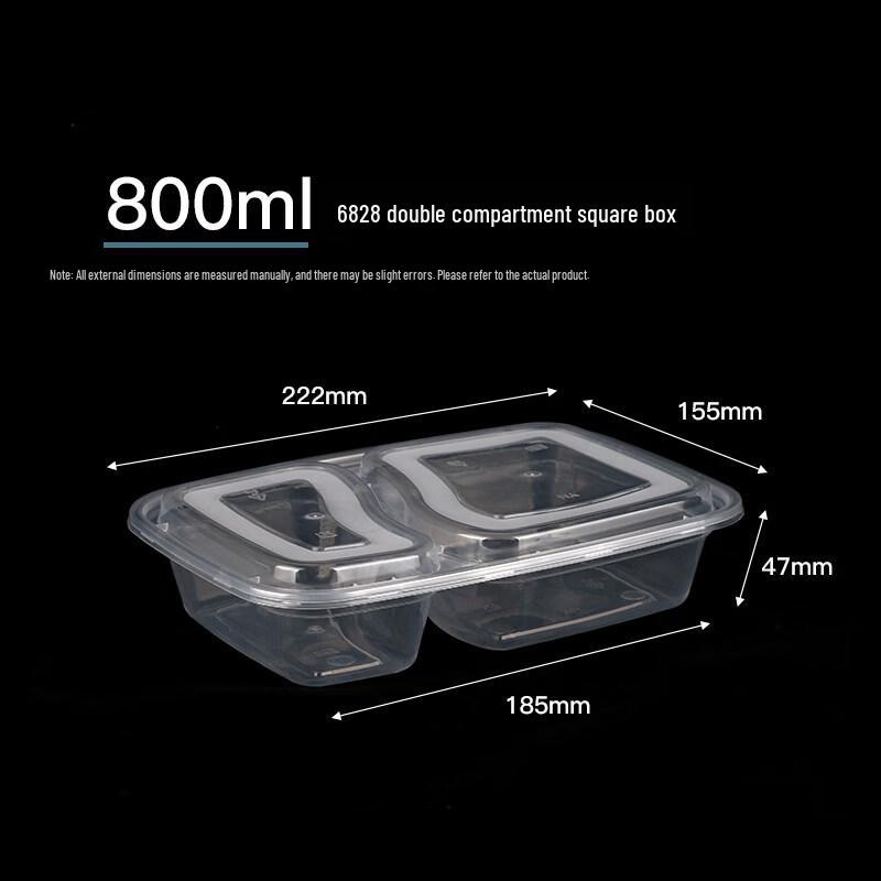

ZISIZ Disposable Plastic Food Container