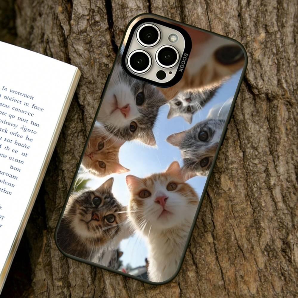 

The Cat Crew Phone Case For iPhone 17,16,15,14,13,12,11 Plus,Pro Max,XS,Colorful Silver Phone case Funda Cover iPhone14ProMax