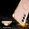 For OnePlus Nord CE4 5G/Oppo K12 Phone Case Carbon Fiber Textured Electroplated TPU Back Cover
