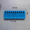 Silicone Long Strip Ice Cube Mold Non-Stick For Chocolate Jelly Biscuit Diy Baking Ice Cream Bar Tray Kitchen Tool 10 Grids