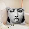 Funny Woman Face Cushion Cover Pillow Case Plush Fabric Soft Double Sided Print Sofa Cushion Cover Throw Pillow Covers
