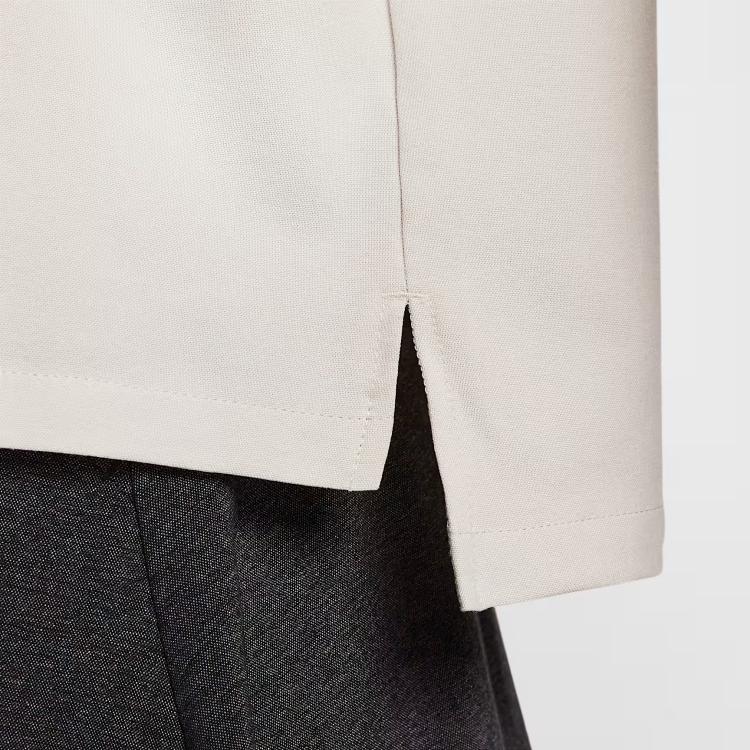 Nike Comfortable Fashionable Minimalist Versatile Solid Color Short Sleeve Shirt Women tops Beige HJ0350072