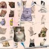 101Pcs Cat Meme Pet Stickers Waterproof Translucent Funny For Stationery Cute Stickers Scrapbooking Material Craft Supplies