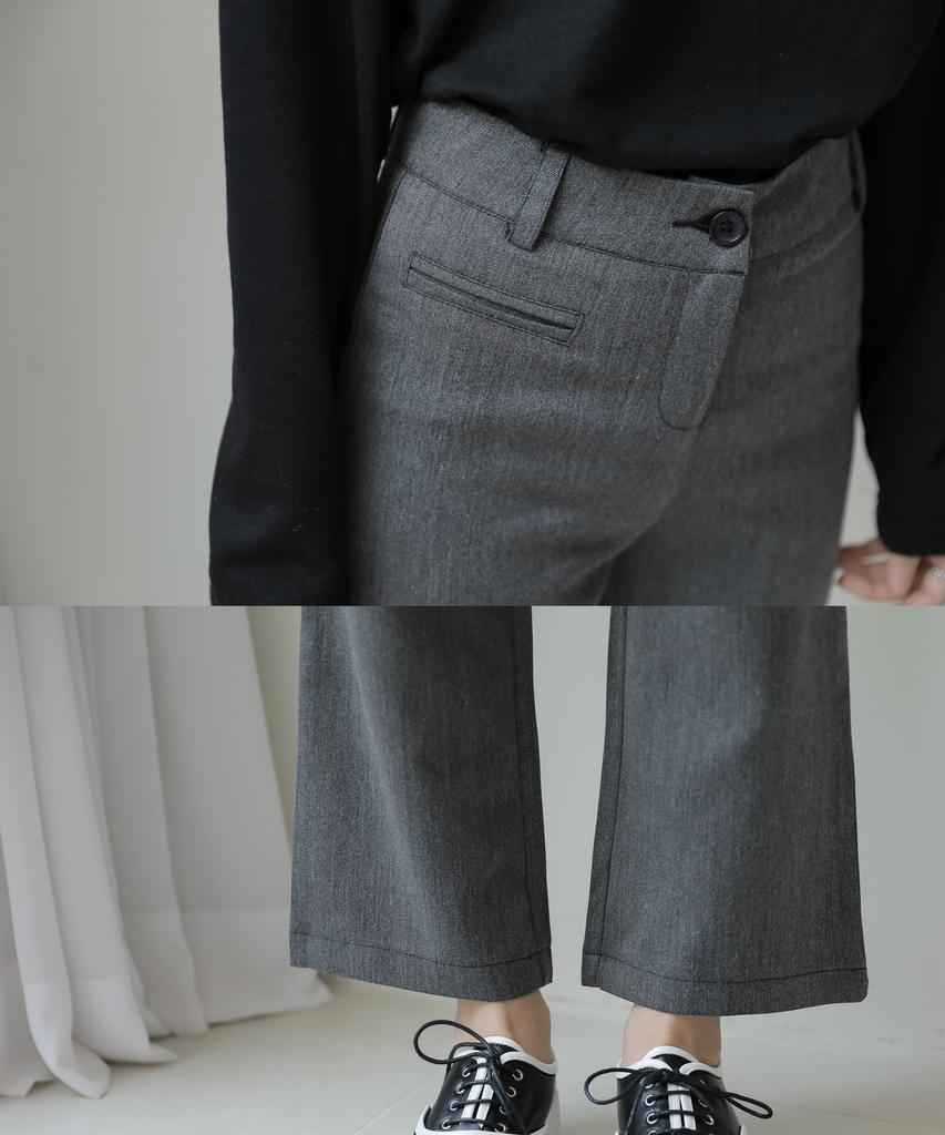 Ppaeppae High Bootcut Slacks