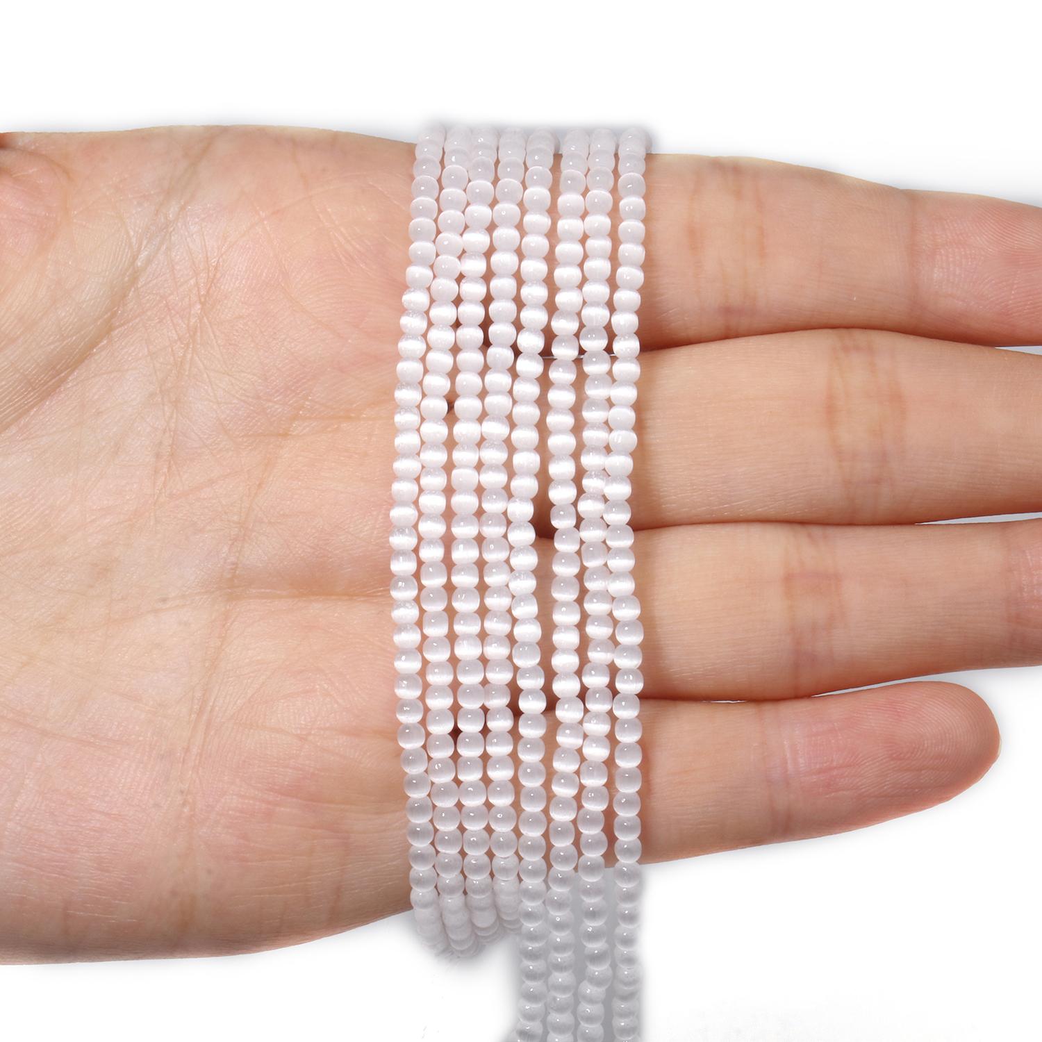 

2 мм разноцветные бусины из кошачьего глаза, маленькие бусины своими руками, разделительные бусины для изготовления ювелирных изделий, браслеты своими руками, бусины на талию, аксессуары white белый